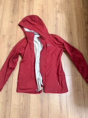 REI Red Waterproof Hooded Jacket